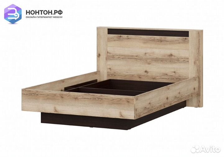 Кровать №3 дуб делано / дуб венге