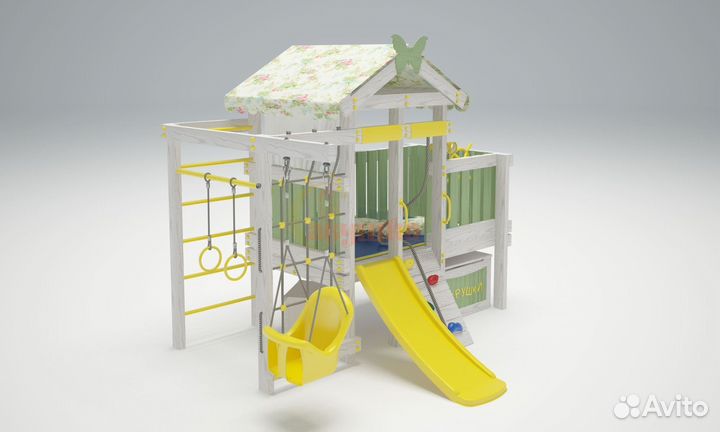 Игровой комплекс Савушка Baby 6 оливковый