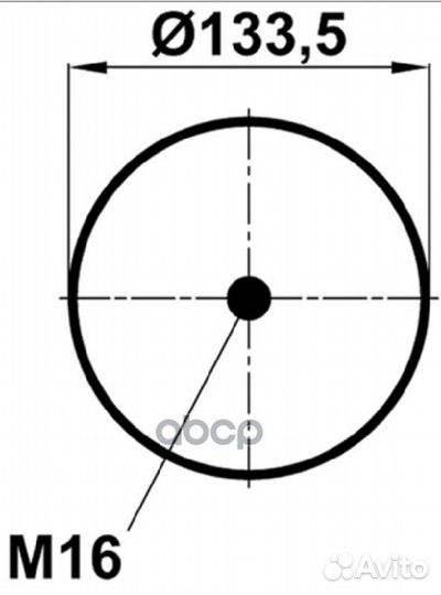 T0070-0941V1 Воздушная подушка (опора пневматич