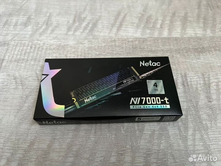 Netac 4Tb SSD 7400 Мб/с PCIe 4.0x4 nvme M2