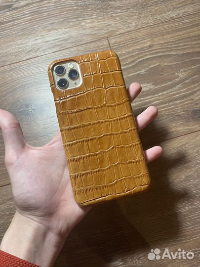 Кожаный чехол iPhone 11 pro max
