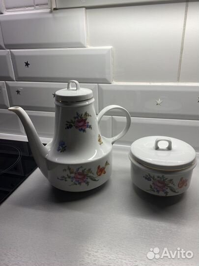 Чайник и сахарница масленица гдр