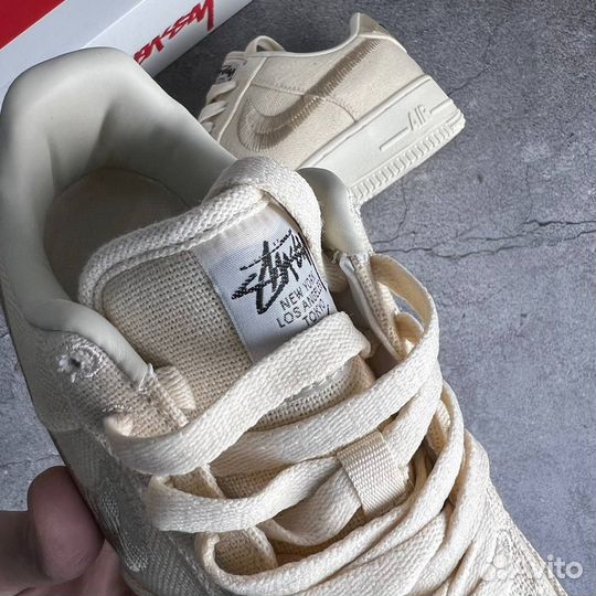 Кроссовки Nike Air Force 1 Stussy Fossil (36-45)