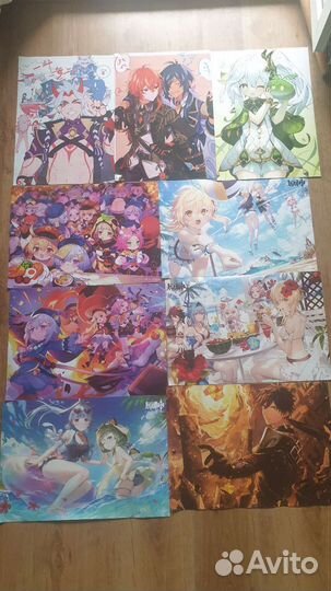 Плакаты постеры Геншин