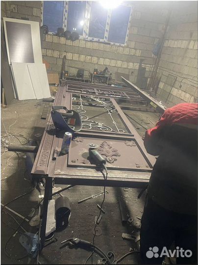 Ворота художественная ковка