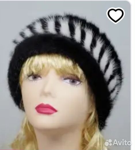 Повязка вязаная из норки