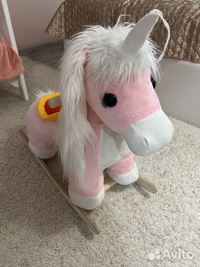 Детская качалка единорог