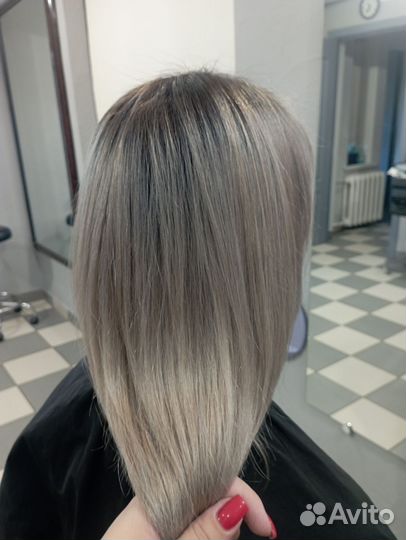 Окрашивание волос в тон. Аиртач. Мелирование