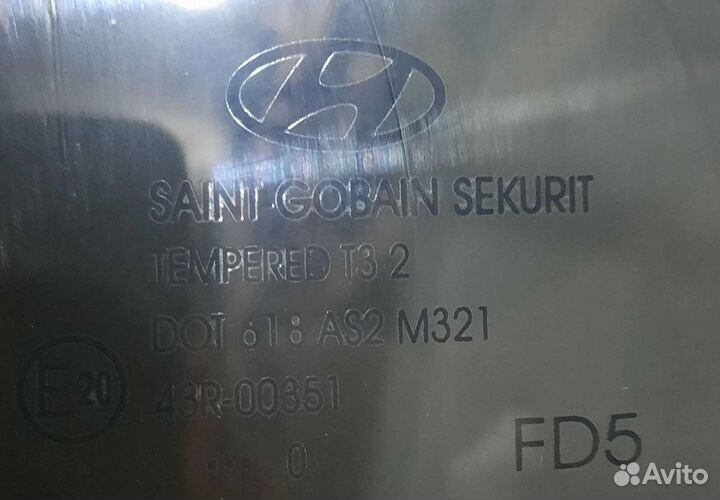 Стекло заднее левое Hyundai I30