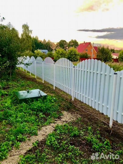 Заборы под ключ профнастил штакетник