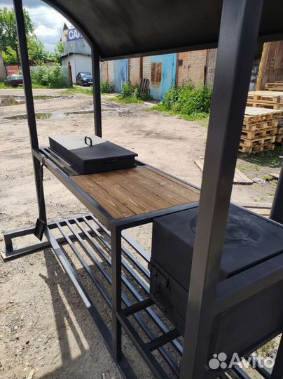 Мангал с крышей