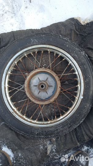 Колесо с мотоцикла Ява в сборе