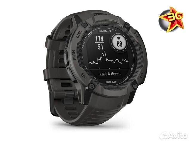 Часы Garmin Instinct 2X Solar Black 010-02805-00