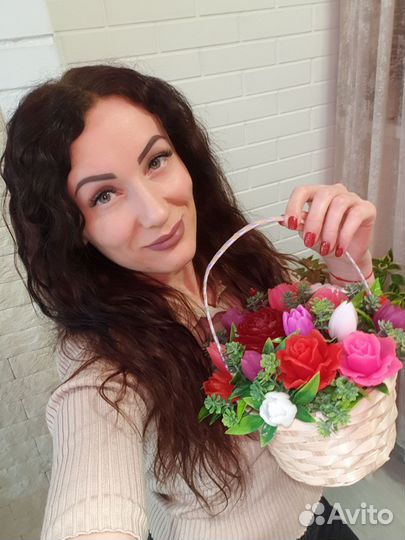 Букет цветов из мыла ручной работы