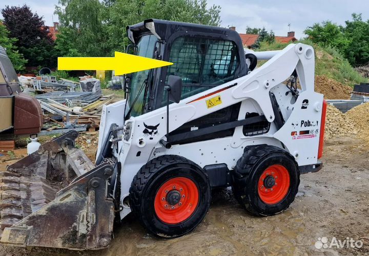 Стекло боковое верхнее Bobcat T650/T650H/T770