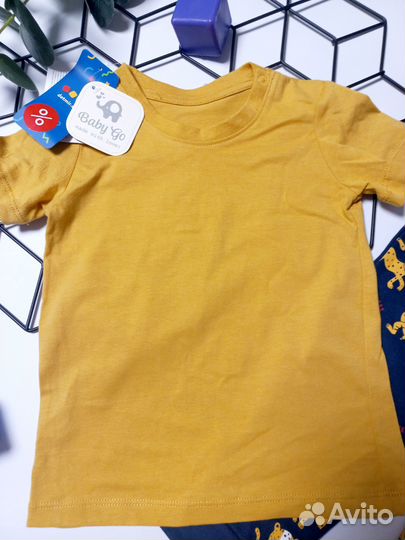 Новый комплект футболка штаны 92р