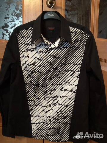 Рубашка черная 50 размер