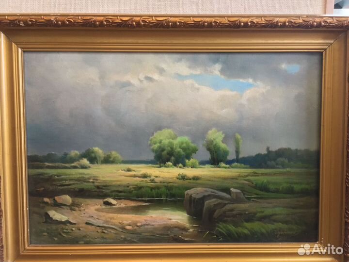 Картина маслом на холсте в раме