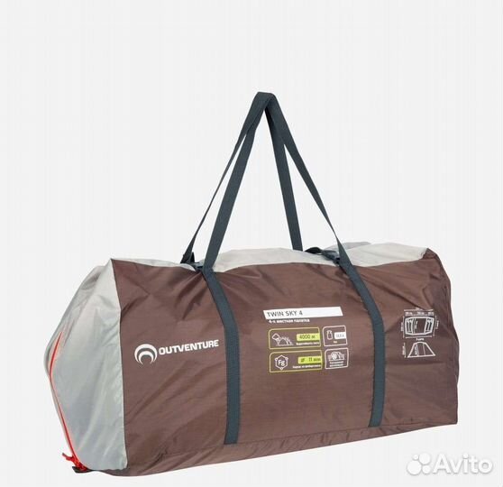 Палатка 4 местная outventure twin sky 4