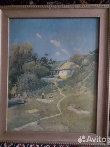 Картина Украинская деревня,вечера на хуторе близ д