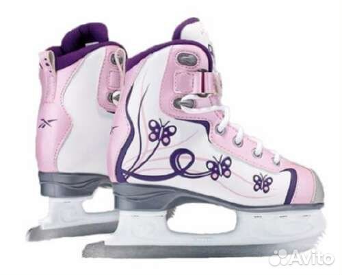 Коньки фигурные reebok с чехлами для лезвий