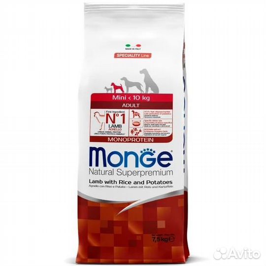 Сухой корм для собак Monoprotein Monge