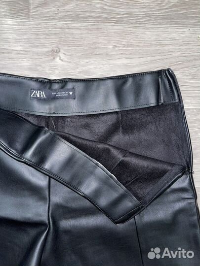 Шорты кожаные zara новые