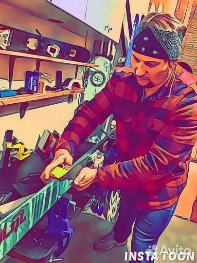 Сервисное обслуживание горных лыж и сноубордов