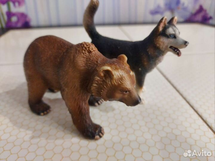 Фигурки schleich Хаски Медведь