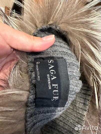 Шапка из чернобурки женская бу