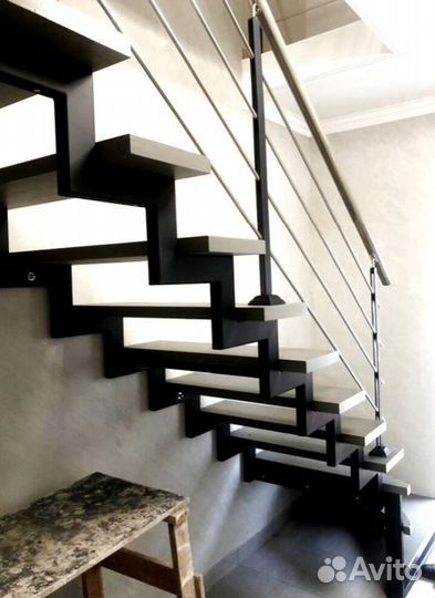 Перила деревянные с установкой