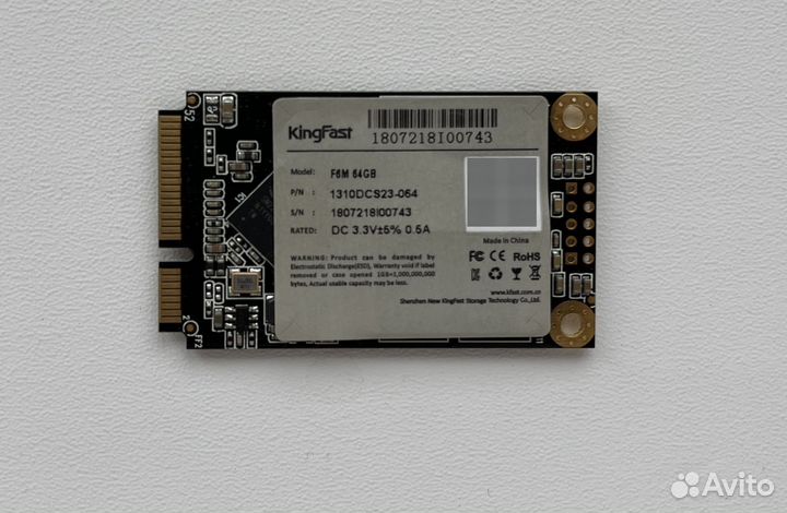 Ssd msata 64gb новый