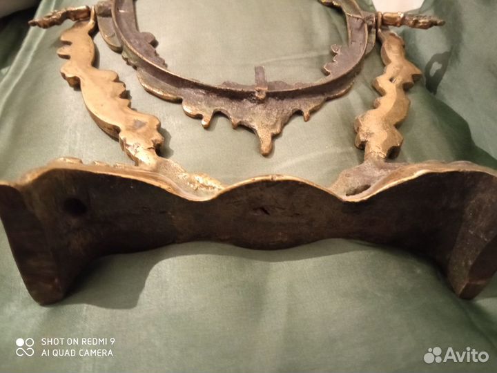 Винтаж бронза рама зеркало псише бу