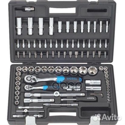 Набор инструмента 1/2 и 1/4 94 предмета alk-801