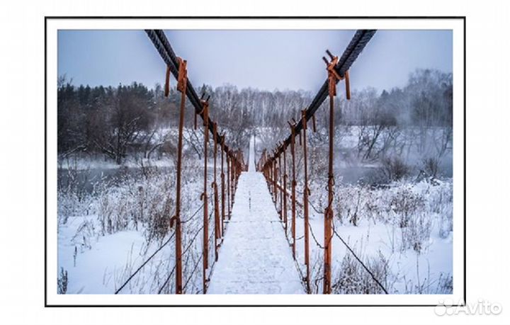 Постер «Мост зимой №2» (67 х 97 см) Ангстрем