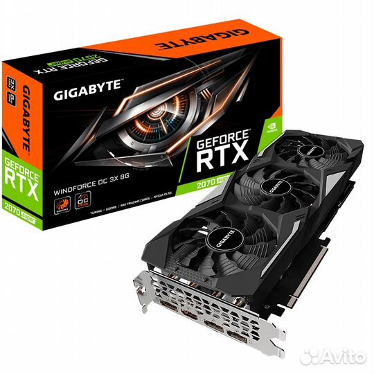 Видеокарта Gigabyte RTX 2070 Super Windforce OC 3X