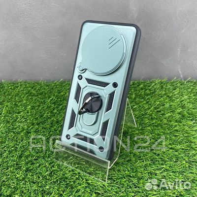 Чехол на Xiaomi Redmi A3 трансформер (зеленый)