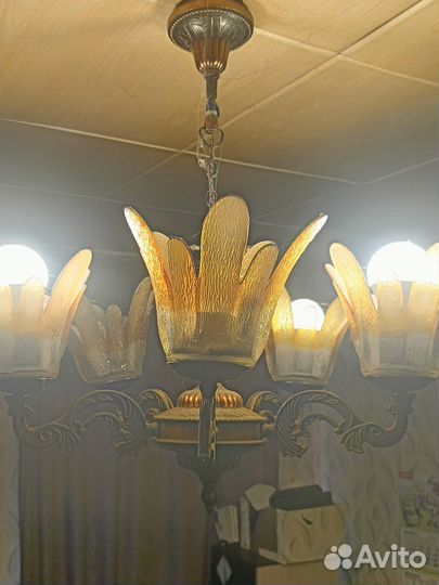 Люстра потолочная подвесная бу