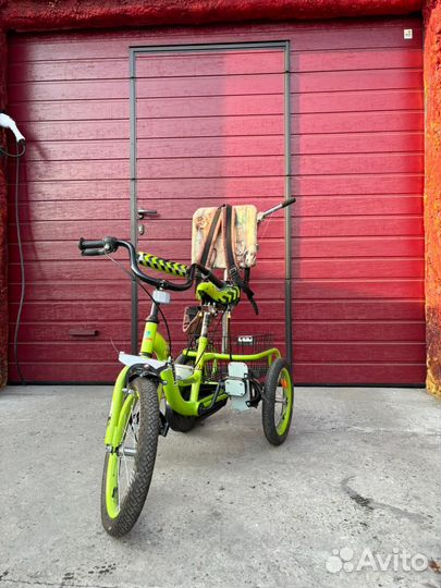 Велосипед для детей с дцп, с управлением колесом