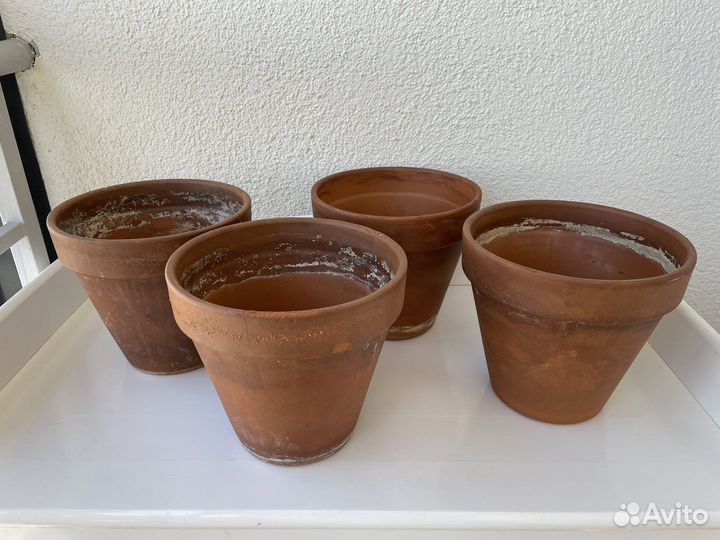Глиняные горшки 10 шт