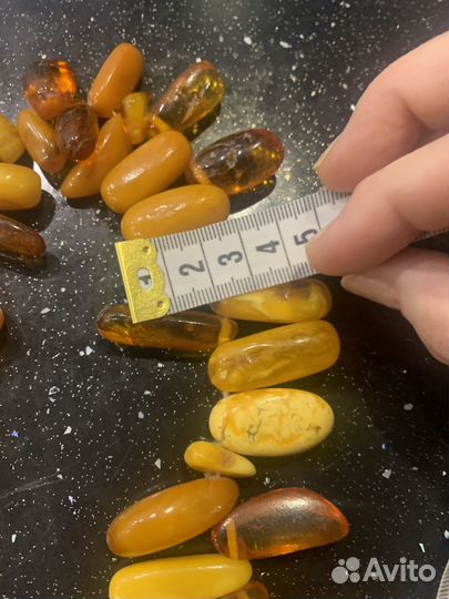 Бусы янтарные винтаж