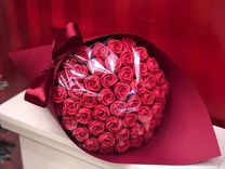Красные шоколадные розы / Букет из 51 розы Казань