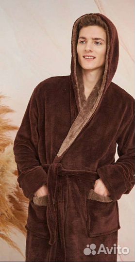 Халат мужской плюшевый