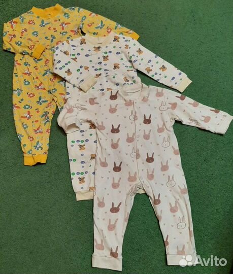 Детские пижамы разных размеров