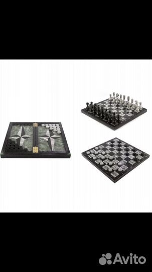 Шахматы ручной работы из камня