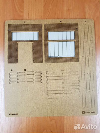 Кирпичное одностойловое депо. Кит набор 1/87