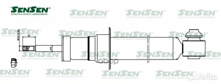 Амортизатор BMW 5(F10) задн. 32140216 Sensen