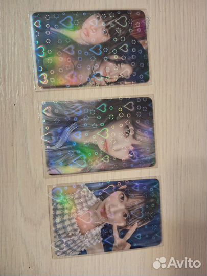 Не офф кпоп карты LE sserafim 3 шт