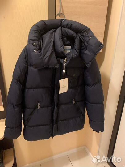 Куртка мужская зимняя синяя Moncler S(46)