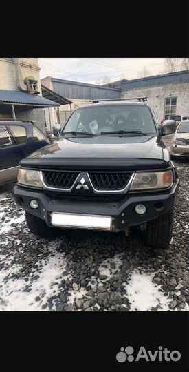 Усиленный бампер на Mitsubishi pajero sport 1